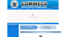 Desktop Screenshot of commecsinstitute.edu.pk